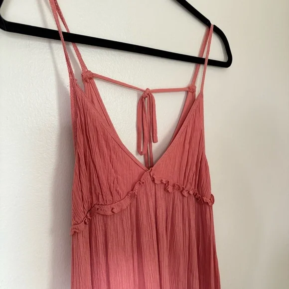 Wild Fable | Coral Tiered Flowy Dress | Size Small - Picture 3 of 10